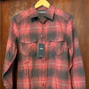 Men’s Onassis Flannel Heather Red Shirt
